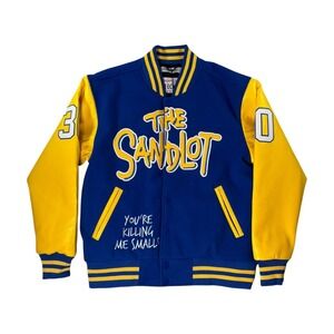 Headgear Classics The Sandlot Rodriguez Varsity Jacket Mens Small Blue Yellow